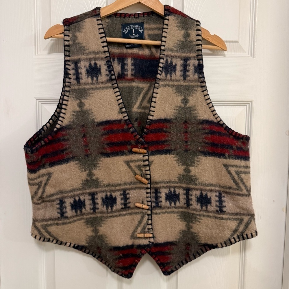 Like New Vintage Solutions! Wool Blend Vest